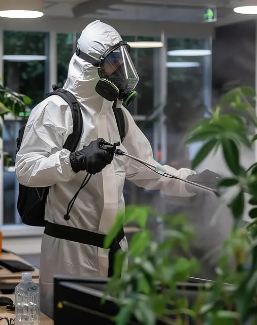 Pest control expert inspecting a Mumbai apartment