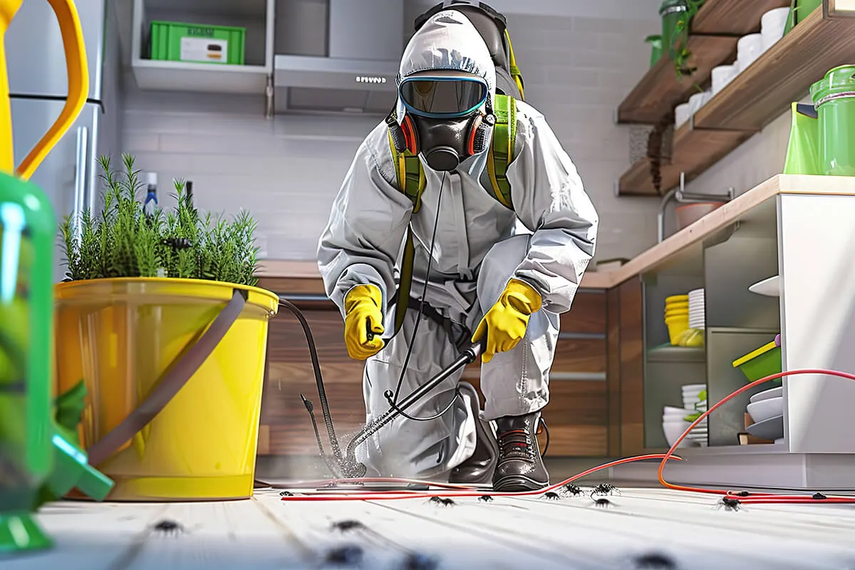 Pest control service treatment carried out by our technicians